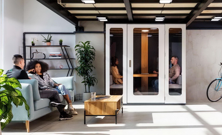 cabina oficina pasillo sonica